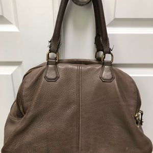 Genuine leather JCrew satchel bag